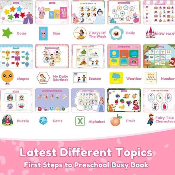 Busy Book Learning Toys for Toddlers, Learning Materials, Workbook Activities - Picture 2 of 7